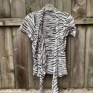Moa Zebra Print cardigan sz. L